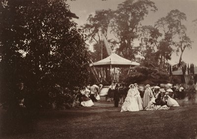 View of the Gardens during the Fete at Orleans House, London by Camille Silvy